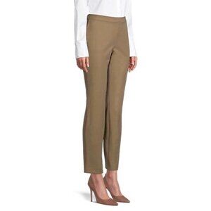 Lafayette 148 Murray Taupe Pull-on Tapered Pants